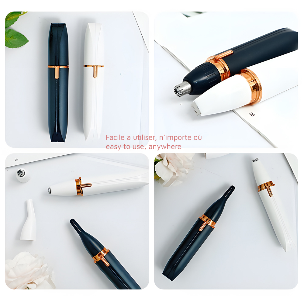 Epilateur pour femmes 4 en 1, spécial petites zones, nez sourcils visage (lèvres), usb/soyez sublime ! – Image 6